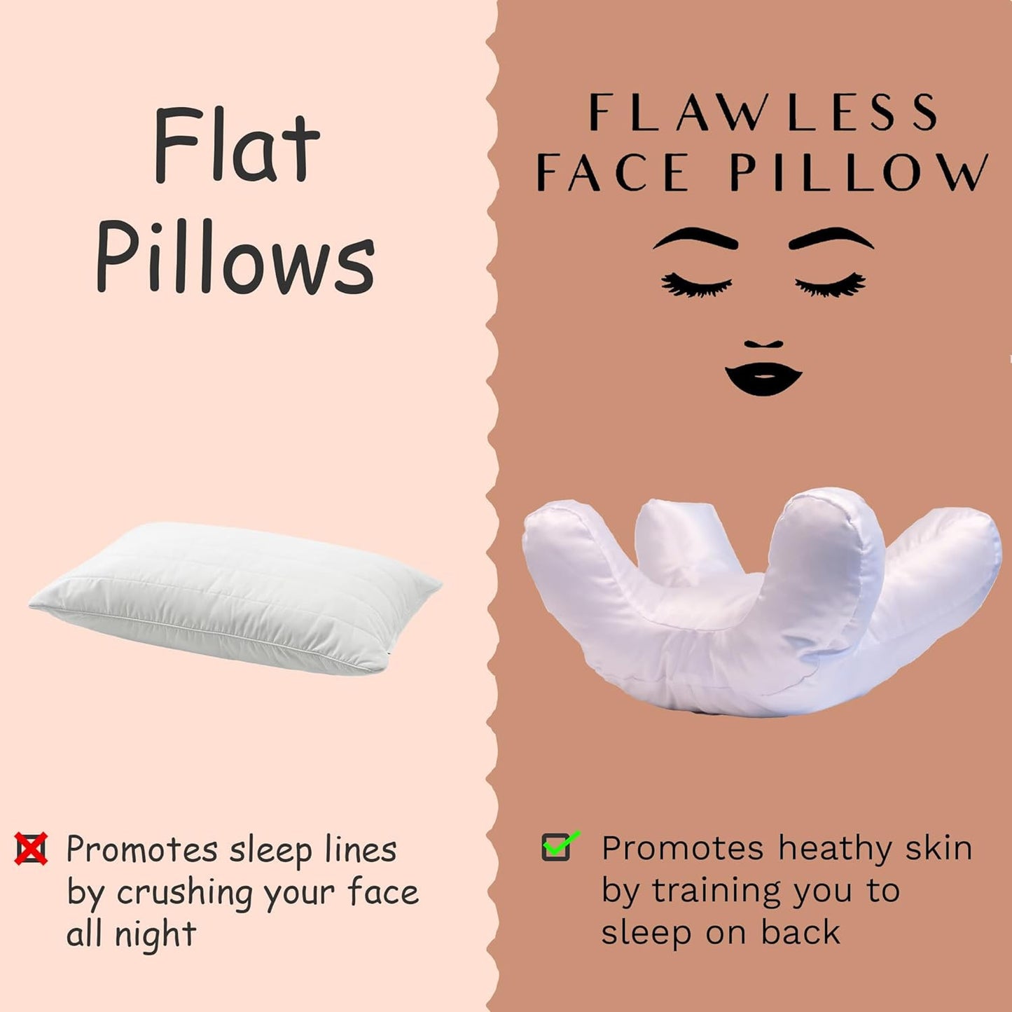 Flawless Face Pillow